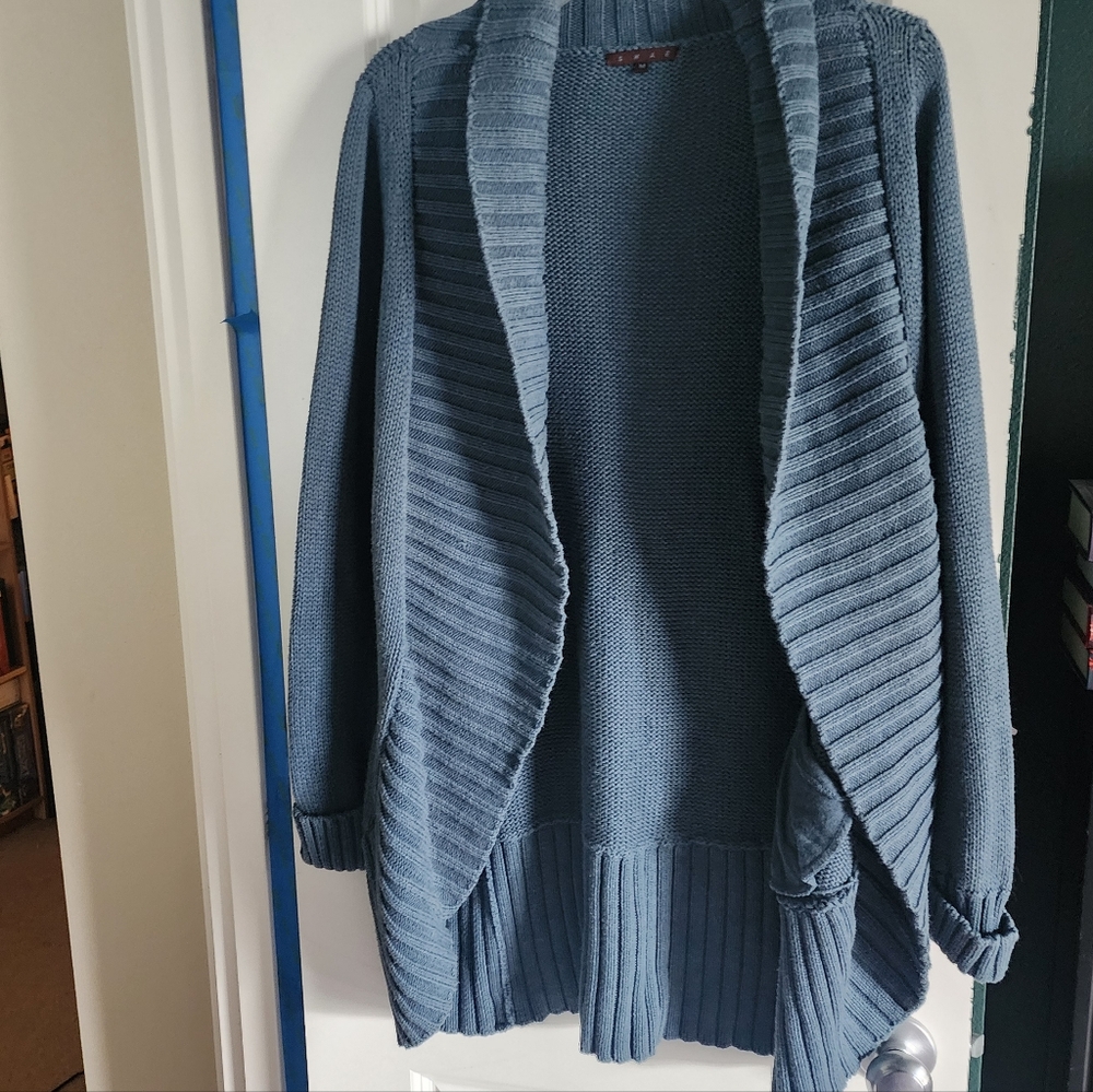 Light dusty navy SHAE brand cardigan